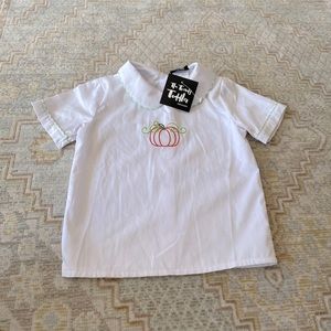 Embroidered Pumpkin Top